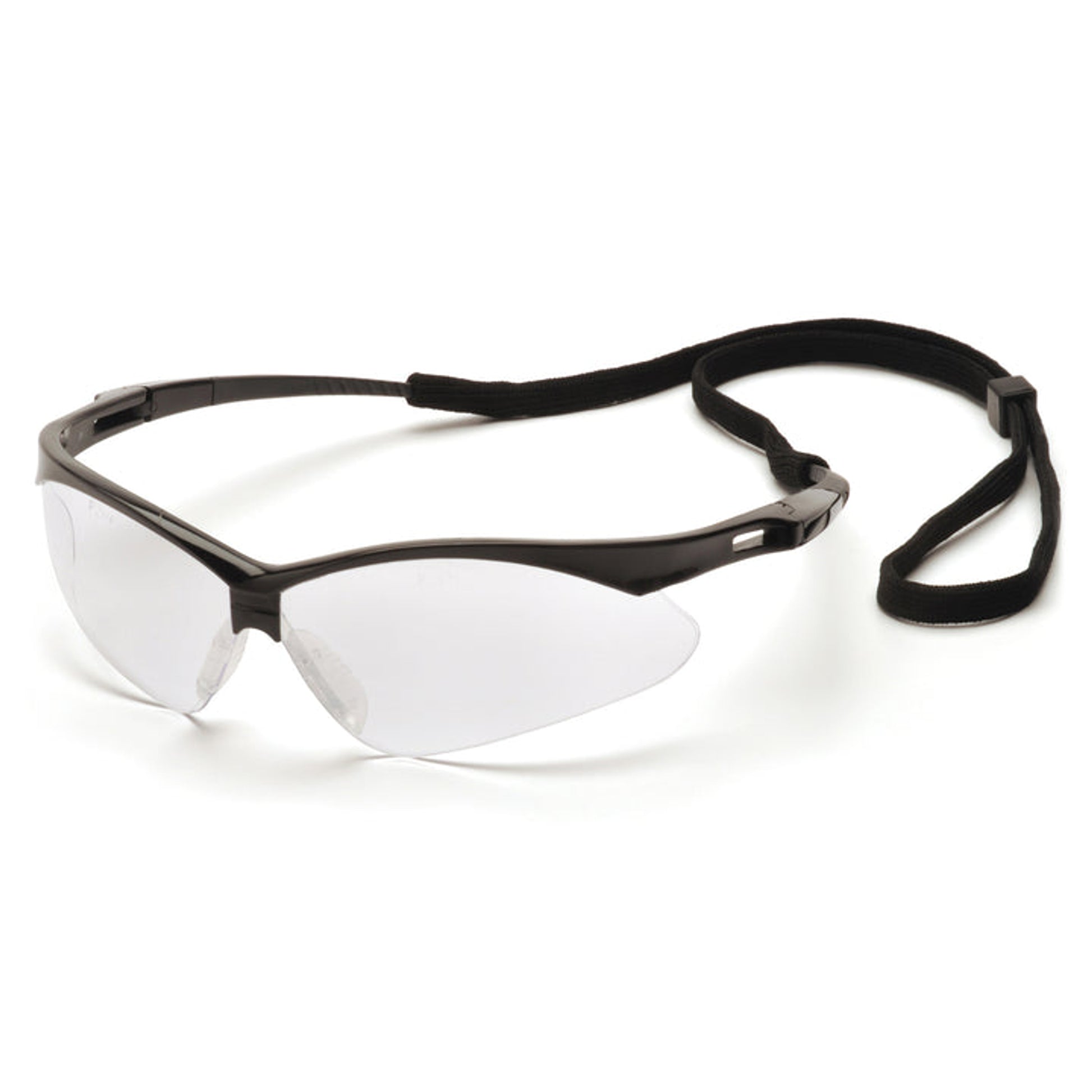 Pyramex - PMXTREME - Black Frame/Clear Lens with Black Cord - 12/Pair