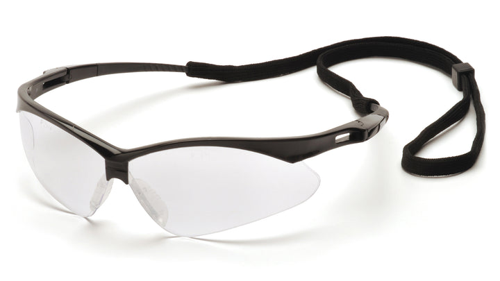 Pyramex - PMXTREME - Black Frame/Clear Lens with Black Cord - 12/Pair