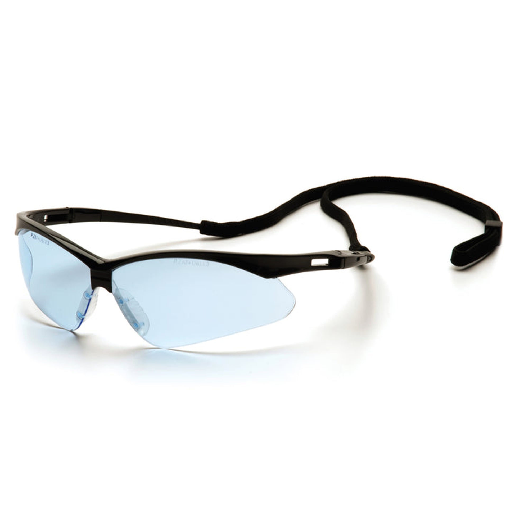 Pyramex - PMXTREME - Black Frame/Infinity Blue Lens with Black Cord - 12/Pair