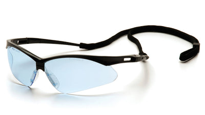 Pyramex PMXTREME Black Frame/Infinity Blue Lens With Black Cord Safety Eyewear
