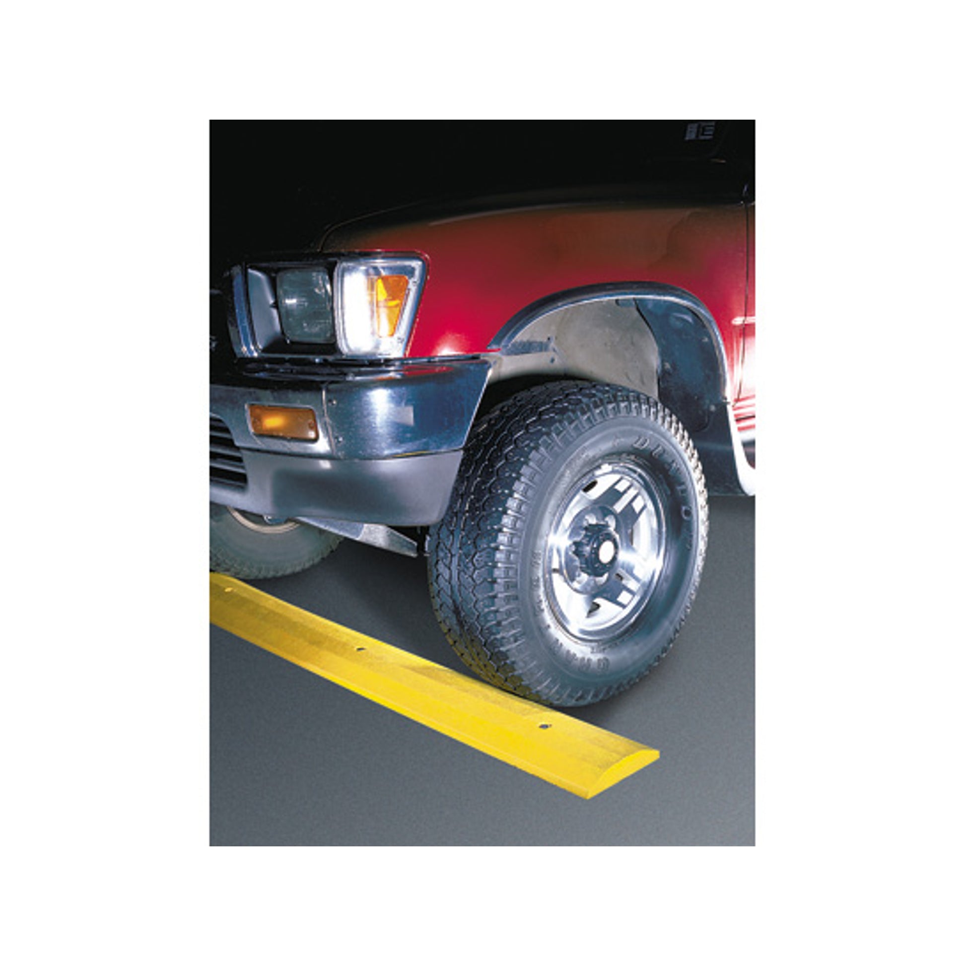 Plastic Speed Bump - 6' Deluxe - 72" X 2.25" X 12" - Yellow - W/ Steel Spike Hardware - SB6D-SY