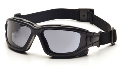 Pyramex I-Force Slim Black Strap Temple/Gray Anti-Fog Lens Safety Eyewear