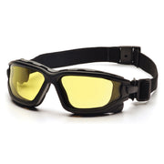 Pyramex - I-Force - Black Strap-Temples/Amber Anti-Fog Lens - 12/Pair