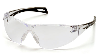 Pyramex PMXSLIM Black Temple/Clear Anti-Fog Lens Safety Eyewear