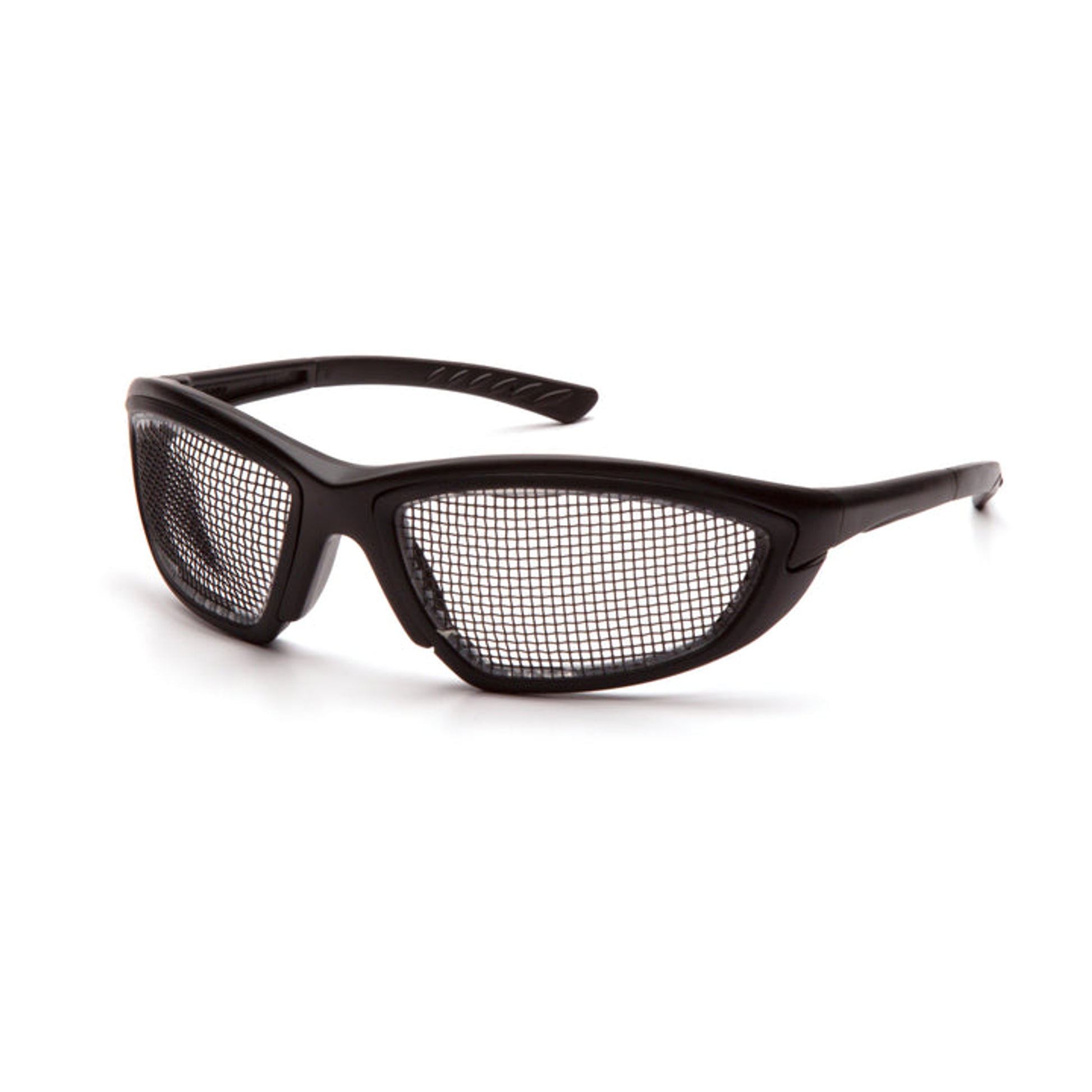 Pyramex - Trifecta- Black frame with Wire Mesh lens - 12/Pair