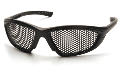 Pyramex Trifecta Black Frame/Steel Mesh Lens Safety Eyewear