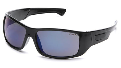 Pyramex Furix Black Frame/Blue Mirror Anti-Fog Safety Eyewear