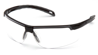 Pyramex Ever-lite Black Frame/Clear H2X Anti-Fog Lens Safety Eyewear