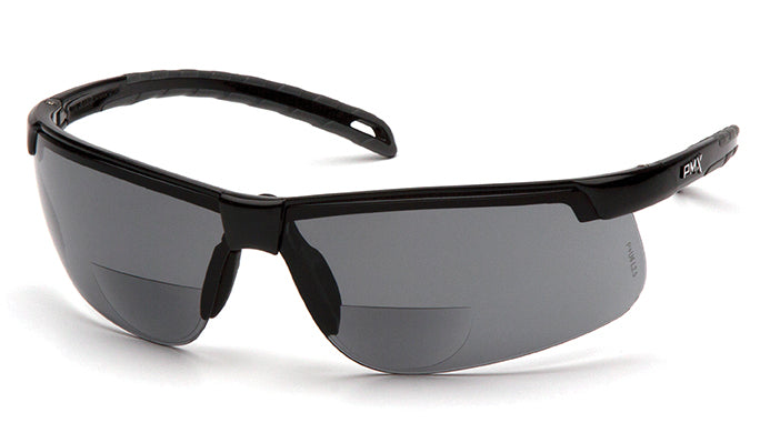 Pyramex- EVERLITE READER- Frame: Black / Lens: Gray +1.5 H2MAX ANTIFOG - 6/Pair