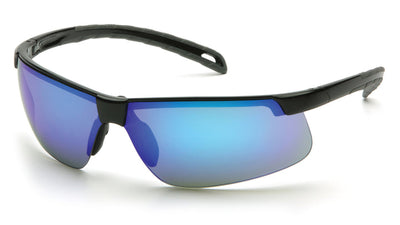 Pyramex Ever-Lite Black Frame/Ice Blue Mirror Lens Safety Eyewear