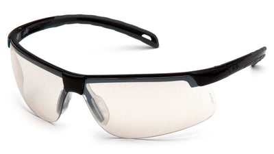 Pyramex Ever-Lite Black Frame/Indoor/Outdoor Mirror Anti-Fog Lens Safety Eyewear