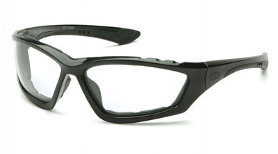 Pyramex Accurist Black Padded Frame/Clear Anti-Fog Lens Safety Eyewear
