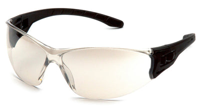Pyramex Trulock Black Frame/Indoor/Outdoor Mirror Anti-Fog Lens Safety Eyewear