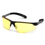 Pyramex - Sitecore - Black and Gray/Amber Lens - 12/Pair