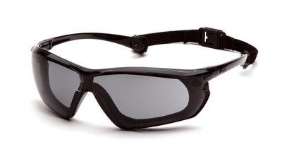 Pyramex Crossovr Black-Gray Frame/Gray H2X Anti-Fog Lens Safety Eyewear