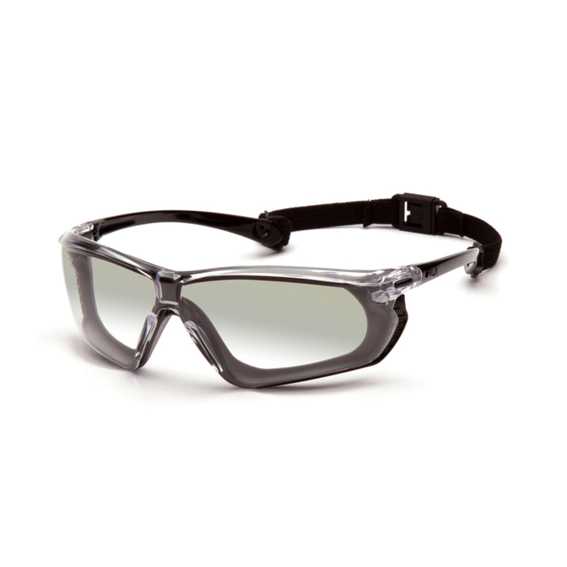 Pyramex - Black-gray frame / indoor-outdoor mirror anti-fog lens - 12/Pair