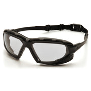 Pyramex - Highlander Plus - Black-Gray Frame/Clear Anti-Fog Lens - 12/Pair