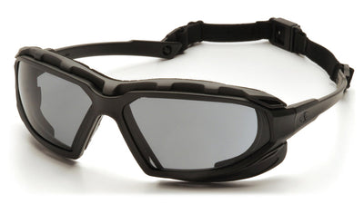 Pyramex Highlander Plus Black Gray Frame/Gray Anti-Fog Lens Safety Eyewear