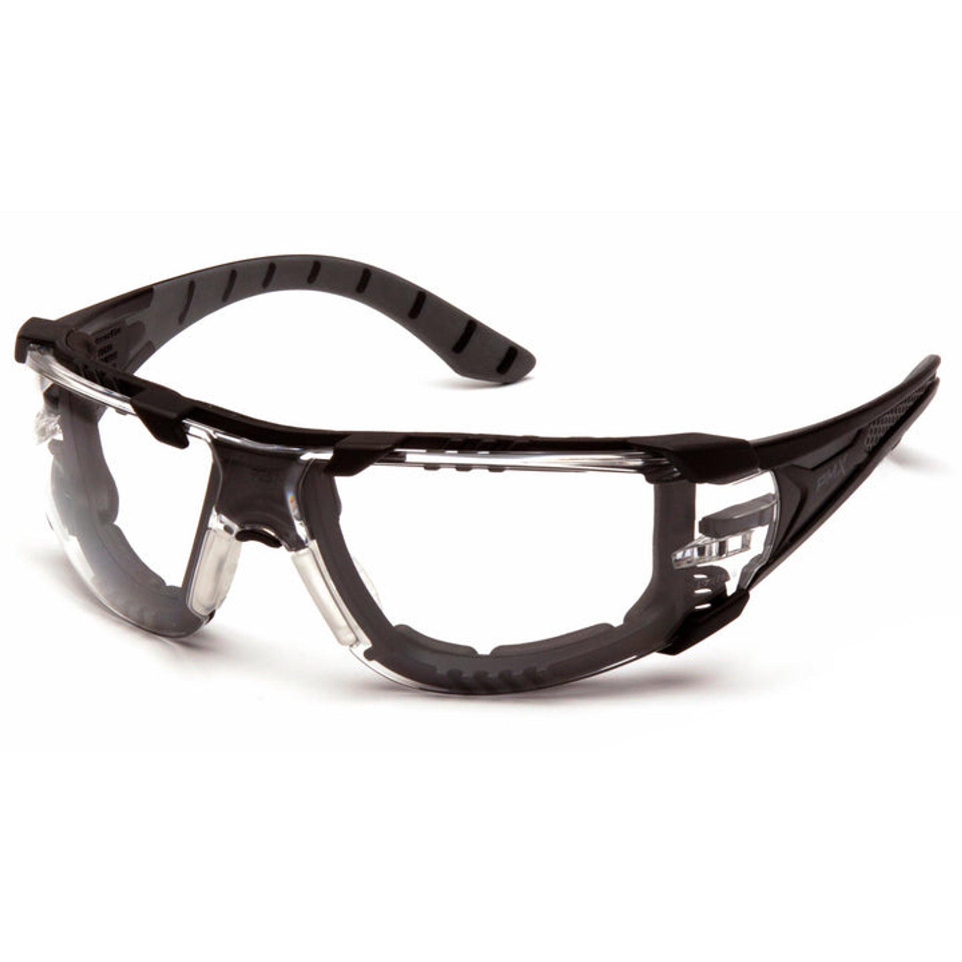 Pyramex - Endeavor Plus - Black-Gray Foam Padded Frame/Clear H2MAX Anti-Fog Lens - 12/Pair