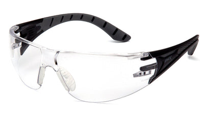 Pyramex Endeavor Plus Black Temple Clear H2X Anti-Fog Lens H2X - Ret Safety Eyewear