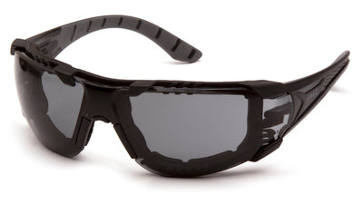 Pyramex Endeavor Plus Black Gray Foam Padded Frame/Gray H2Max Anti-Fog Lens Safety Eyewear