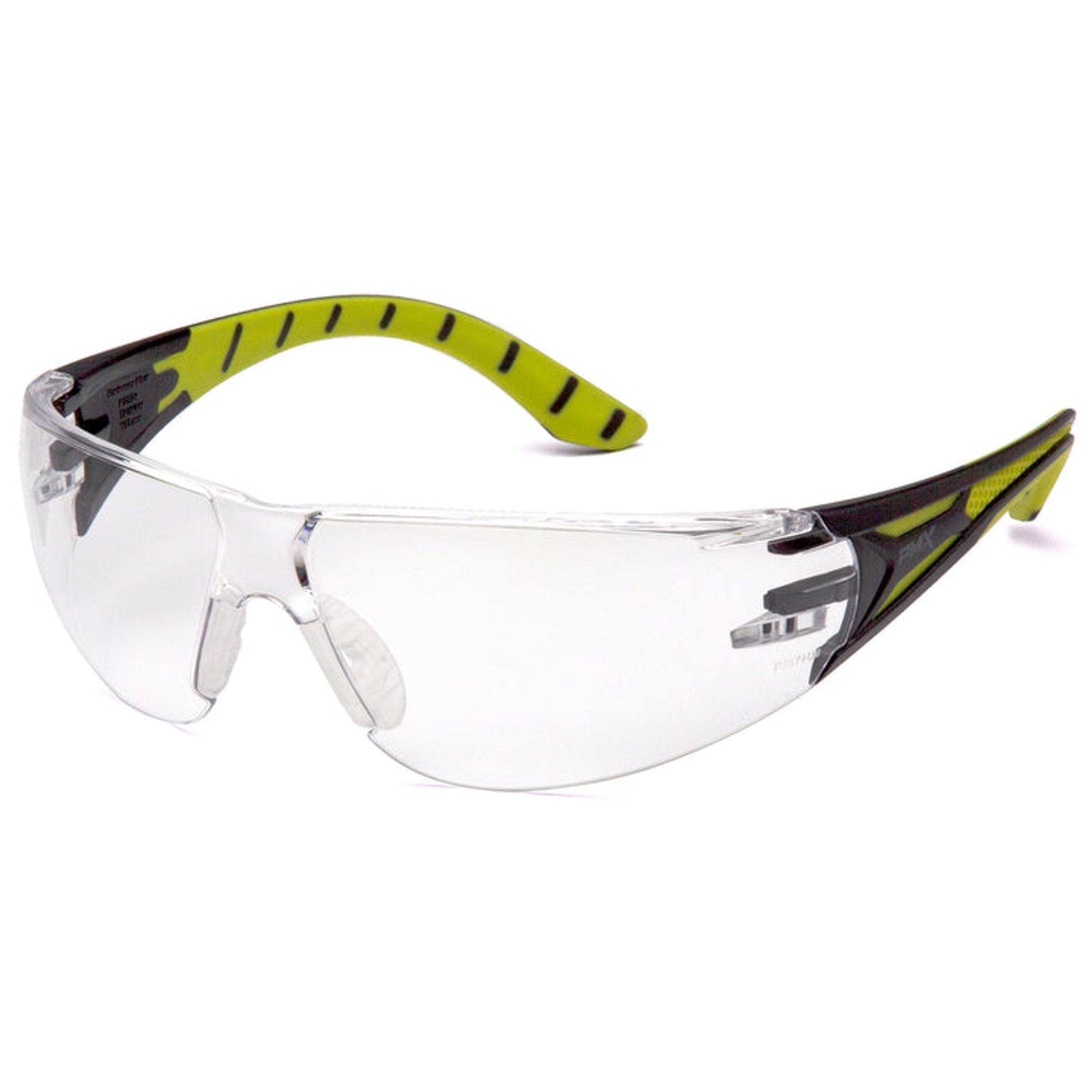 Pyramex - Endeavor Plus - Black-Green Frame/Clear Lens - 12/Pair