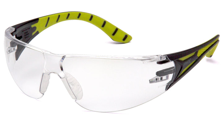 Pyramex - Endeavor Plus - Black-Green Frame/Clear Lens - 12/Pair