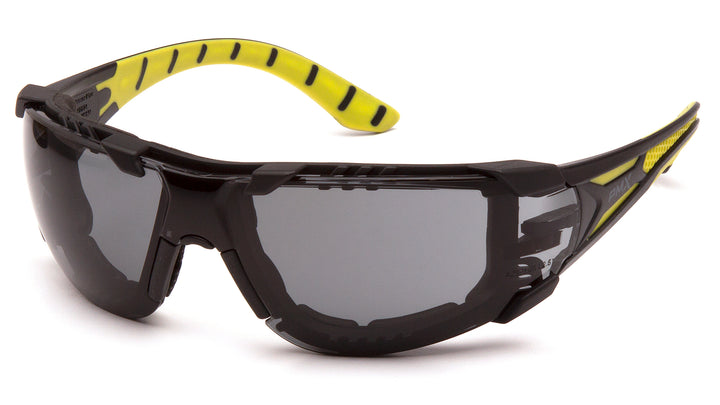 Pyramex - Endeavor Plus - Black-Green Foam Padded Frame/Gray H2MAX Anti-Fog Lens - 12/Pair