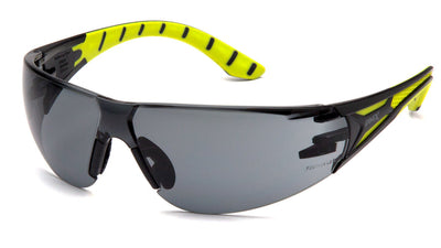 Pyramex Endeavor Plus Black Green Frame/Gray Lens Safety Eyewear
