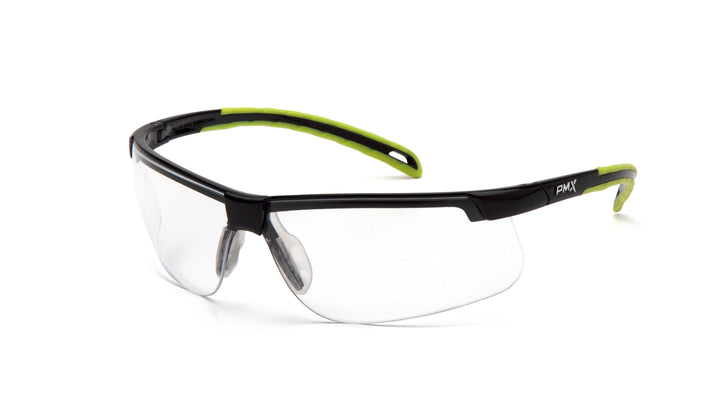 Pyramex- Ever-lite- Blk Lime Frame Clear H2MAX - 12/Pair