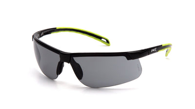 Pyramex Ever-Lite Black Lime Frame/Gray H2Max Anti-Fog Lens Safety Eyewear