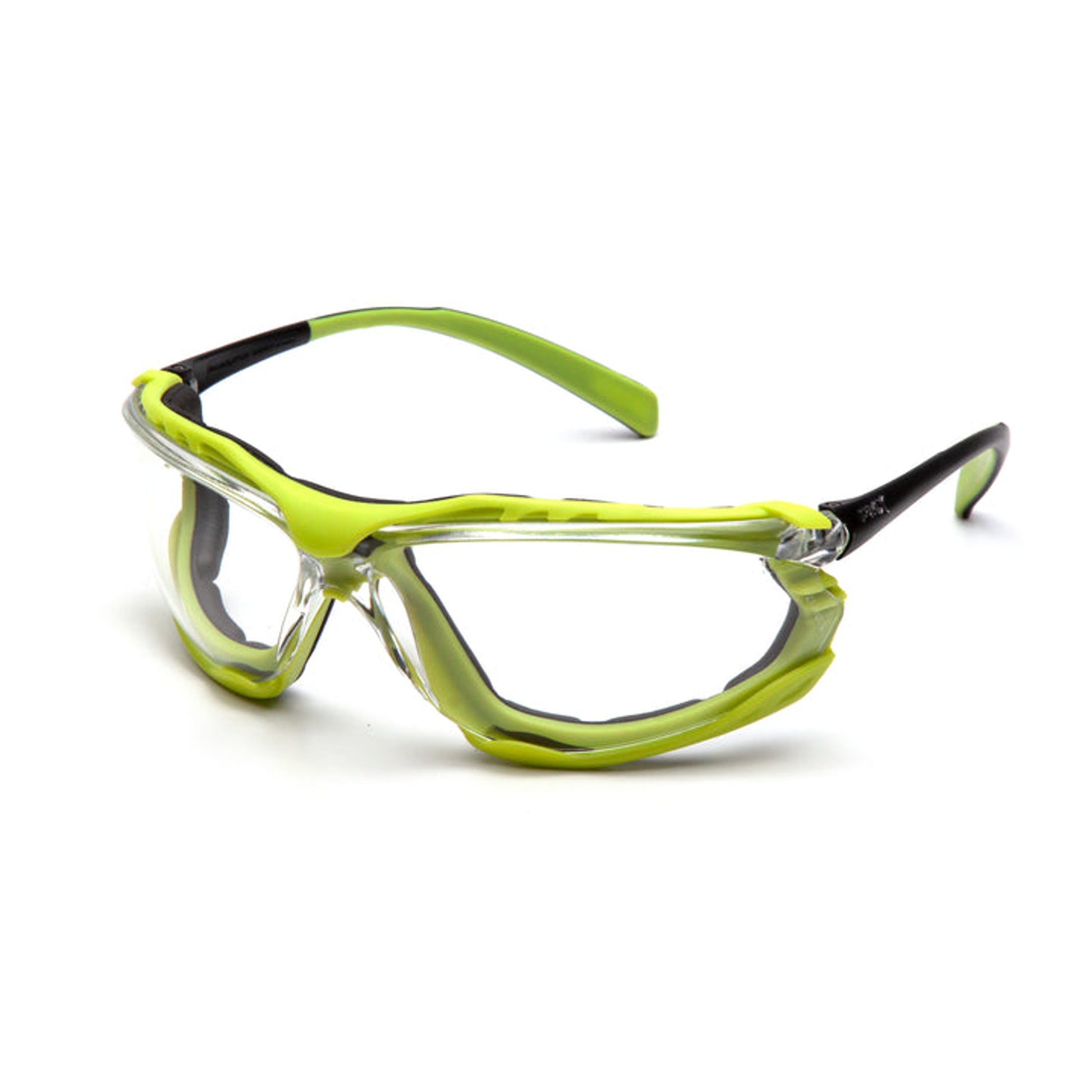 Pyramex-Proximity- Blk Lime Frame Clear H2MAX - 12/Pair