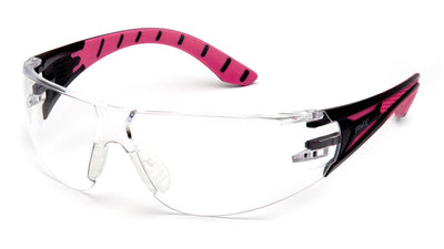 Pyramex Endeavor Plus Black Pink Frame/Clear H2X Anti-Fog Lens Safety Eyewear
