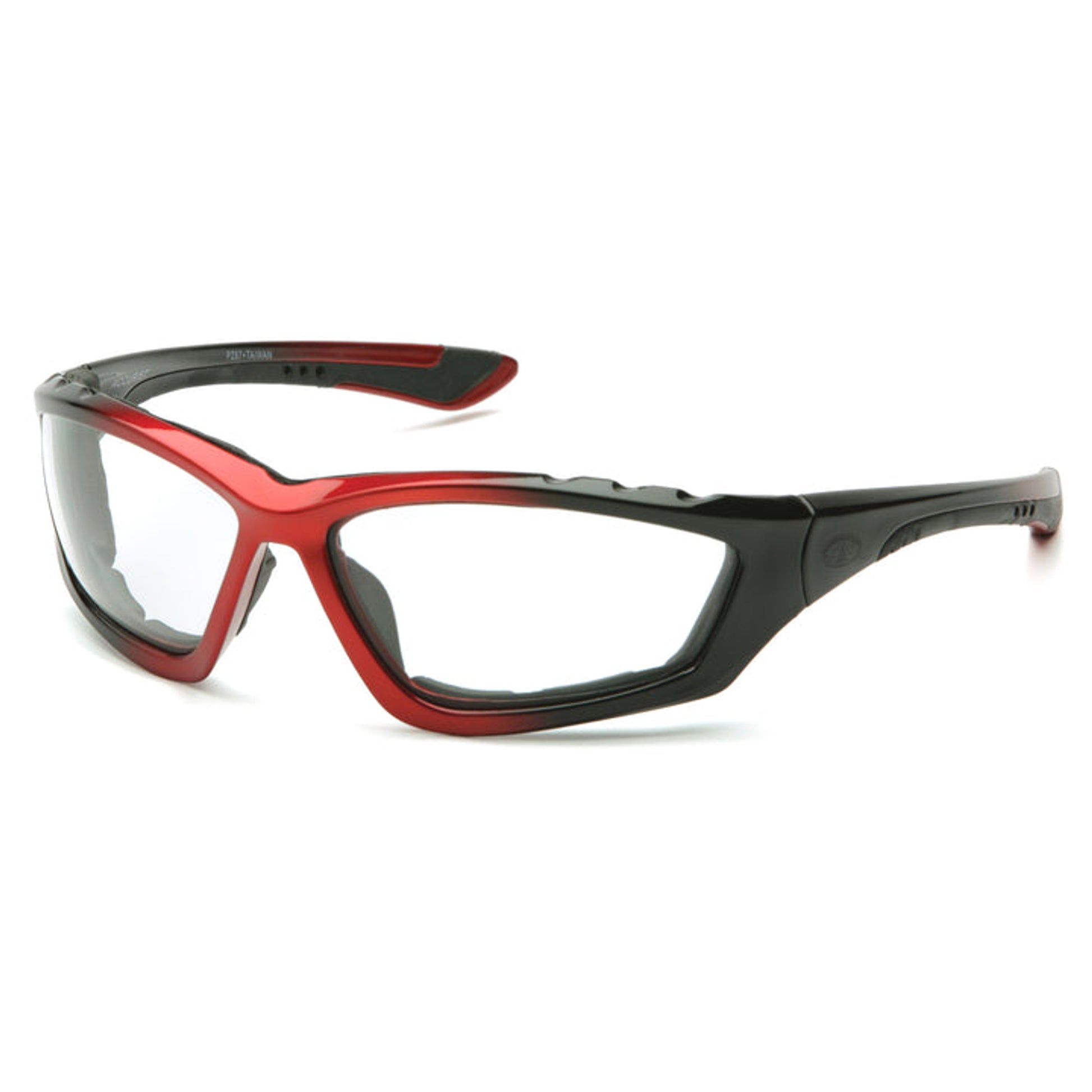 Pyramex - Accurist - Black/Red Padded Frame/Clear Anti-Fog Lens - 12/Pair