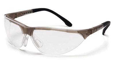 Pyramex Rendezvous Crystal Gray Frame/Clear Anti-Fog Lens Safety Eyewear