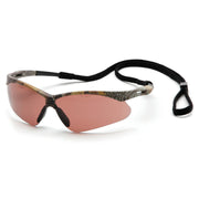 Pyramex - PMXTREME - Camo Frame/Sandstone Bronze Anti-Fog Lens with Black Cord - 12/Pair