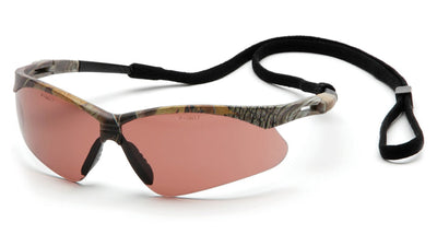Pyramex PMXTREME Camo Frame/Sandstone Bronze Anti-Fog Lens With Black Cord Safety Eyewear
