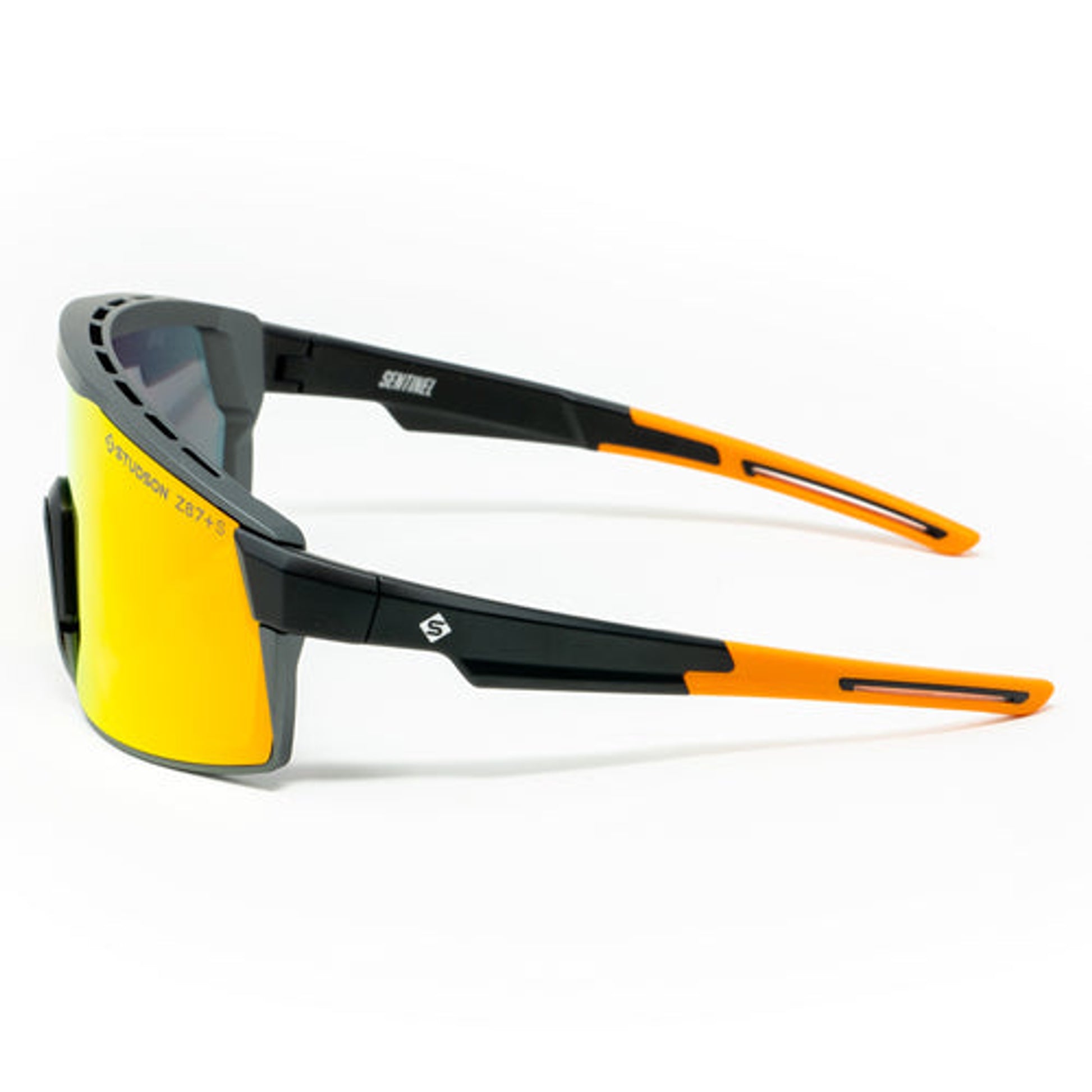 Studson The Sentinal Safety Glasses ANSI Z87+ - Orange Mirror Smoke- 1 Pair