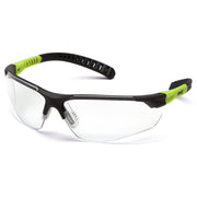 Pyramex - Sitecore - Gray and Lime/Clear Lens - 12/Pair