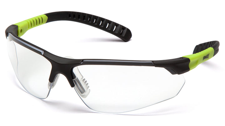 Pyramex - Sitecore - Gray and Lime/Clear Lens - 12/Pair