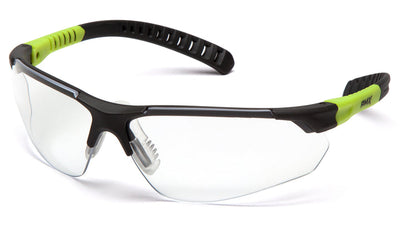 Pyramex Sitecore Gray And Lime/Clear H2Max Anti-Fog Lens Safety Eyewear