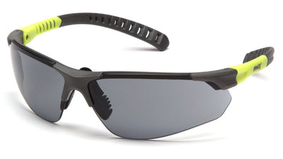 Pyramex Sitecore Gray And Lime/Gray H2Max Anti-Fog Lens Safety Eyewear