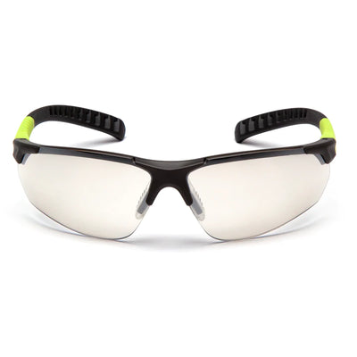 Pyramex Sitecore SGL10180D - Gray and Lime/Indoor/Outdoor Mirror Lens Safety Classes - Box/12 Pair