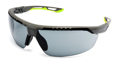 Pyramex TruFlex TM Gray/Lime Frame Gray H2X Anti-Fog Lens Safety Eyewear