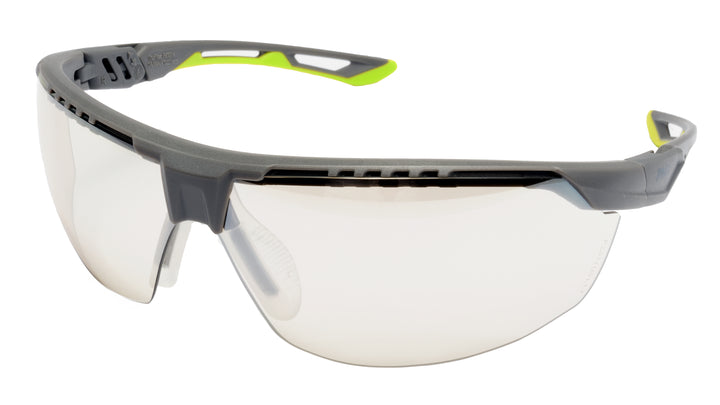Pyramex Safety - TruFlexTM - Gray/lime Frame Indoor/outdoor Mirror Anti-fog Lens - 12/Pair