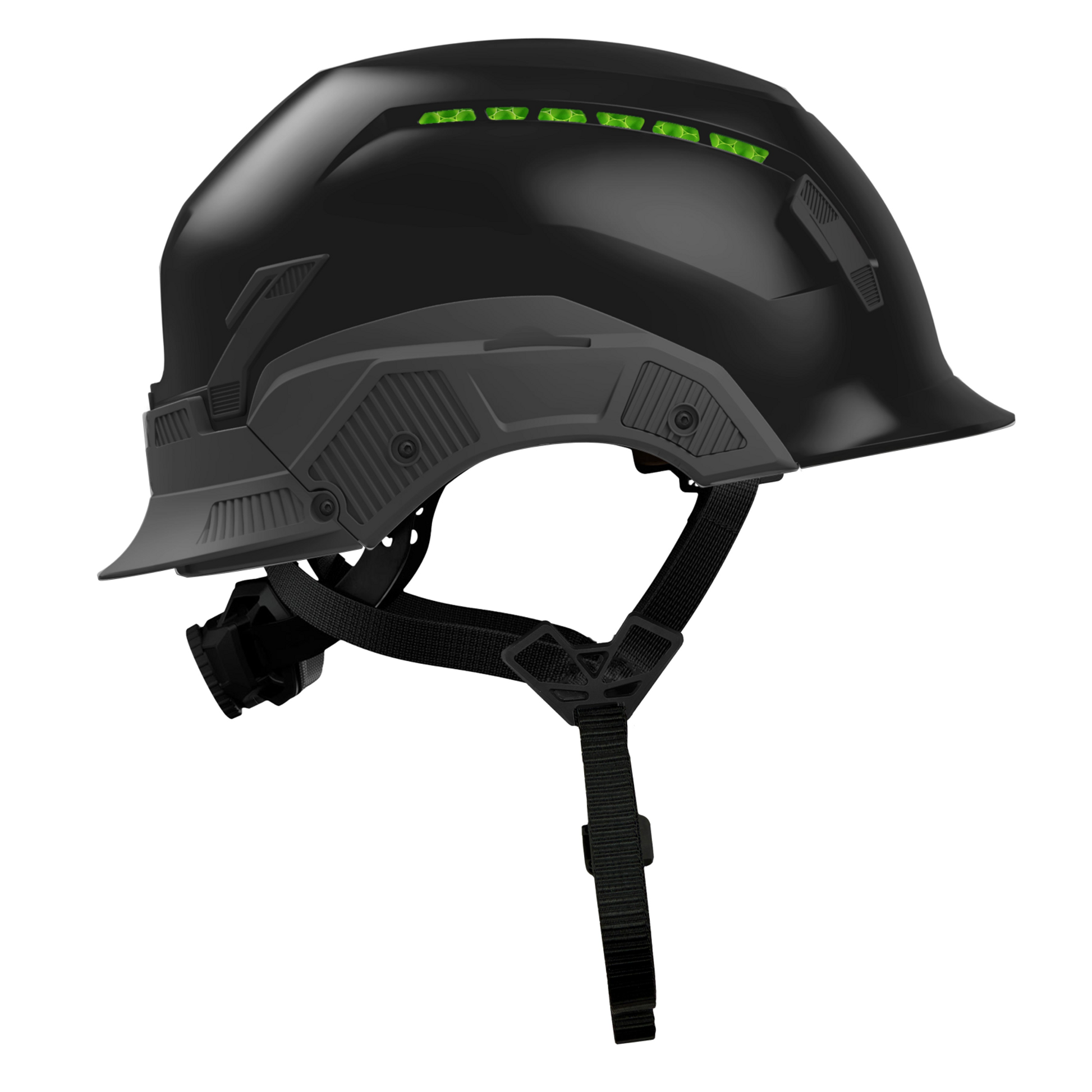 Studson SHK-1 Vented Class C Type II - Black Safety Helmet