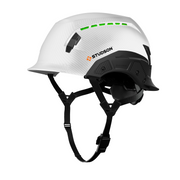 Studson SHK-1 Vented Class C Type II -  White Carbon HD Safety Helmet