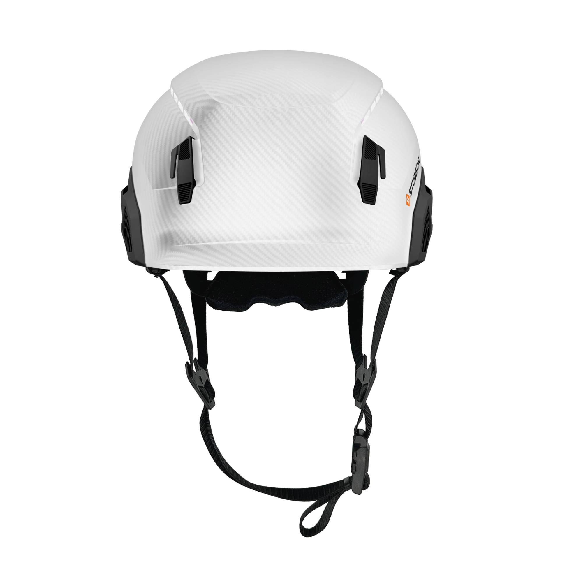 Studson SHK-1 Vented Class C Type II -  White Carbon HD Safety Helmet