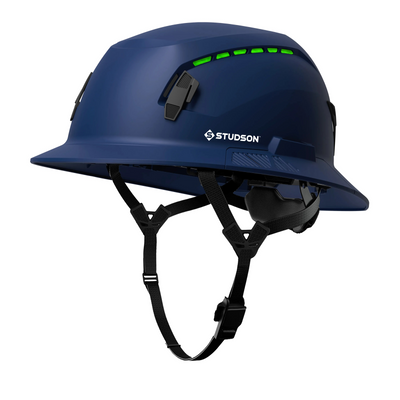 Studson SHK-1 Vented Full Brim Class C Type II - Blue Safety Helmet