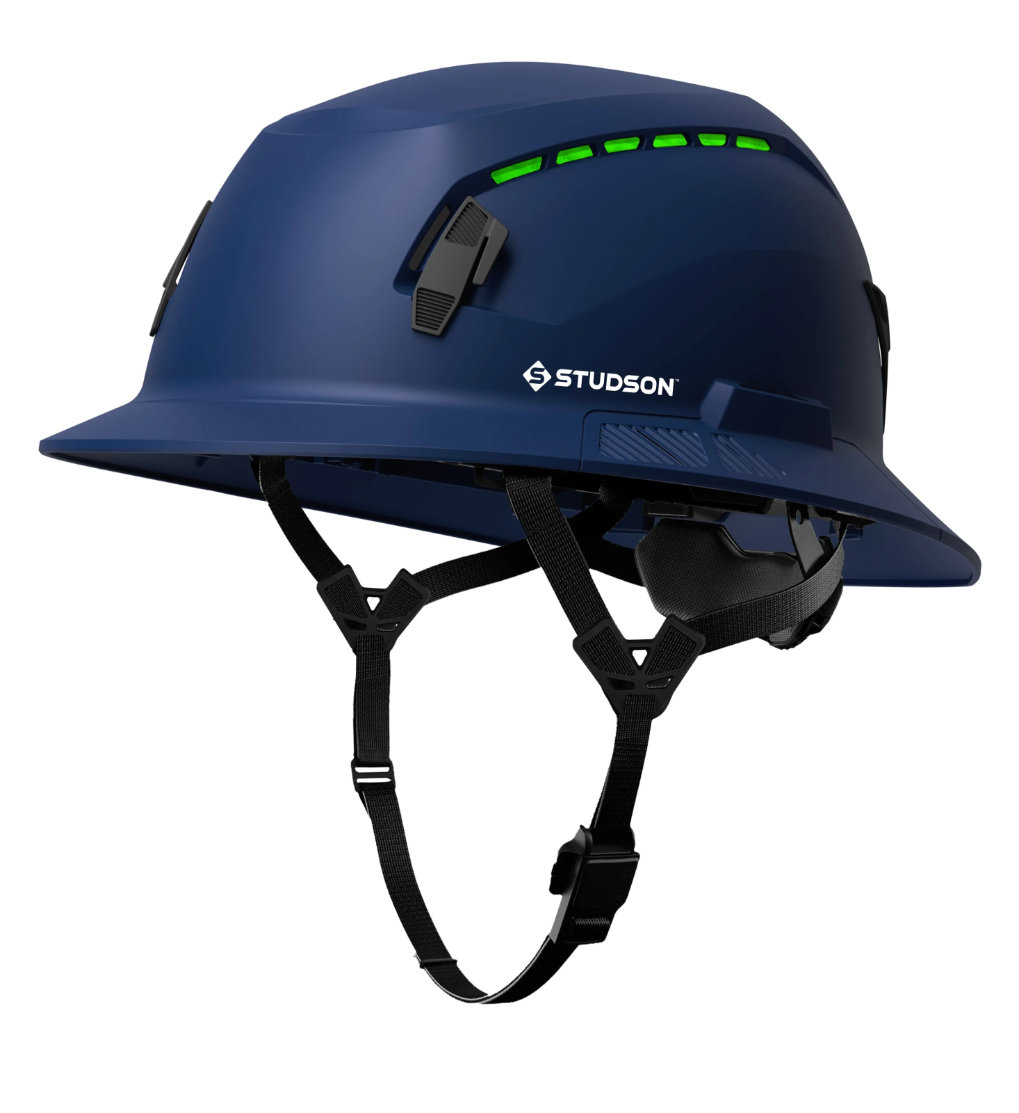 Studson SHK-1 Vented Full Brim Class C Type II - Blue Safety Helmet